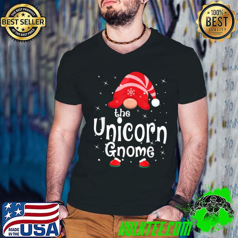The Unicorn Gnome Matching Family Group Christmas Pajama T-Shirt