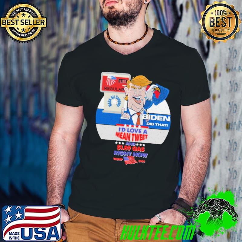 Trump 2024 us eagle gas pump conservative antI liberal Biden Trump shirt
