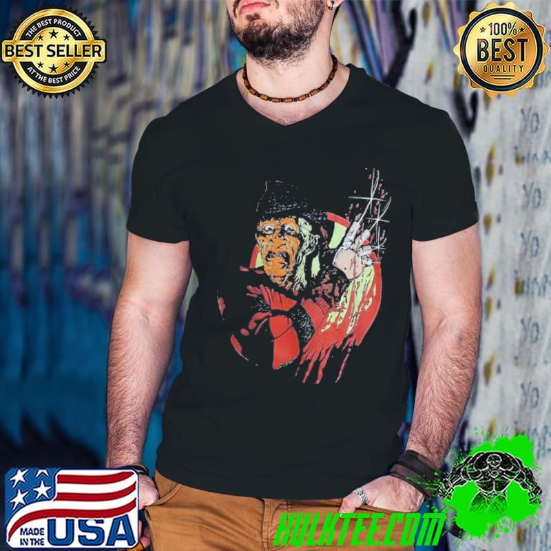 Vintage 80s freddy krueger horror halloween movie freddy krueger classic shirt