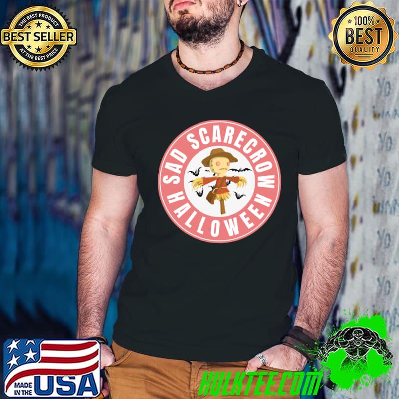 Wait For Me Halloween Dressed Up Scarecrow T-Shirt