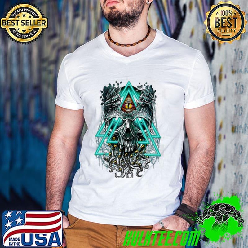 Winya neon skull halloween spooky night classic hirt