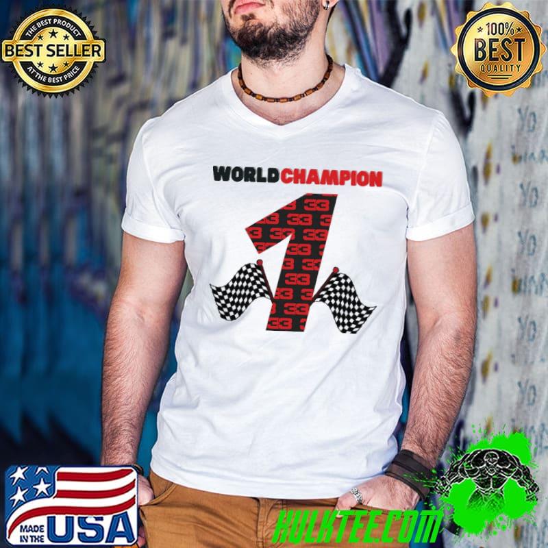 World chamion max verstappen no 1 f1 design classic shirt