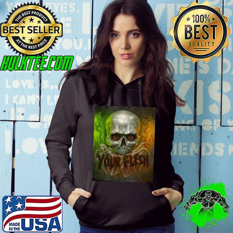 Your Flesh Magazine Skull Shirt Hoodie Your Flesh Magazine Skull Shirt Hoodie