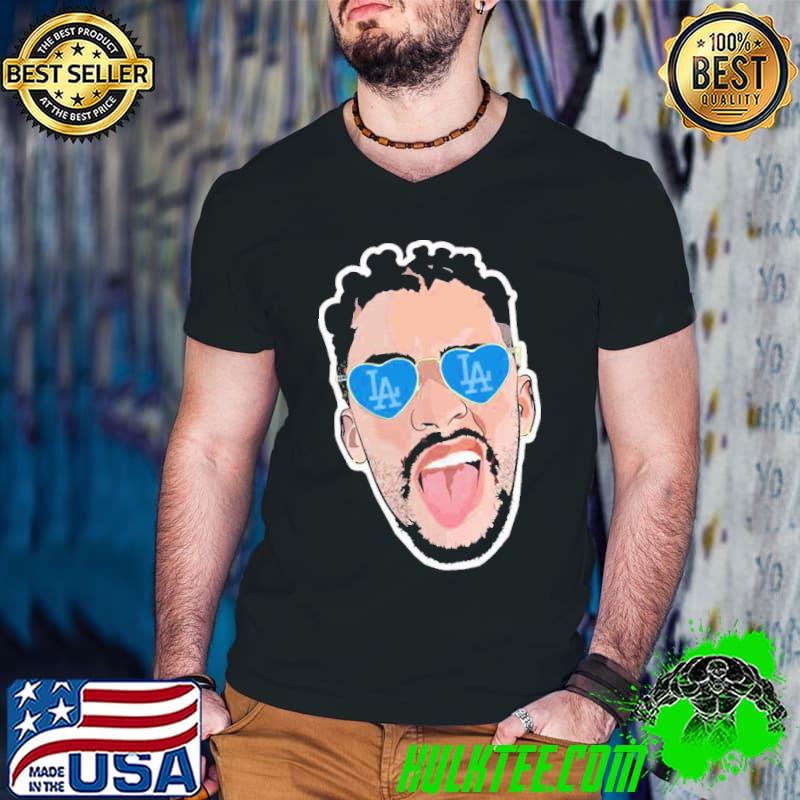 Bad bunny Dodgers retro art shirt