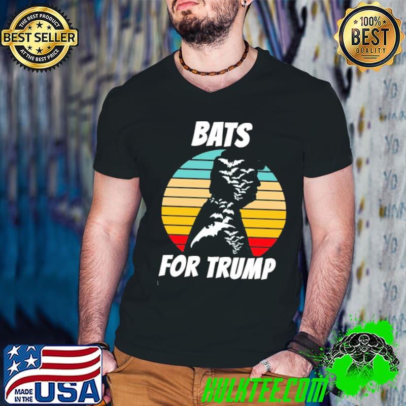 Bat Trump halloween retro art shirt