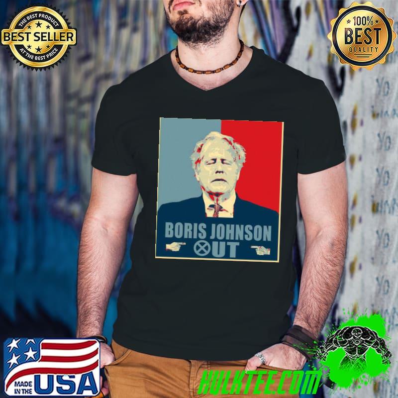 Boris johnson get out s retro art shirt