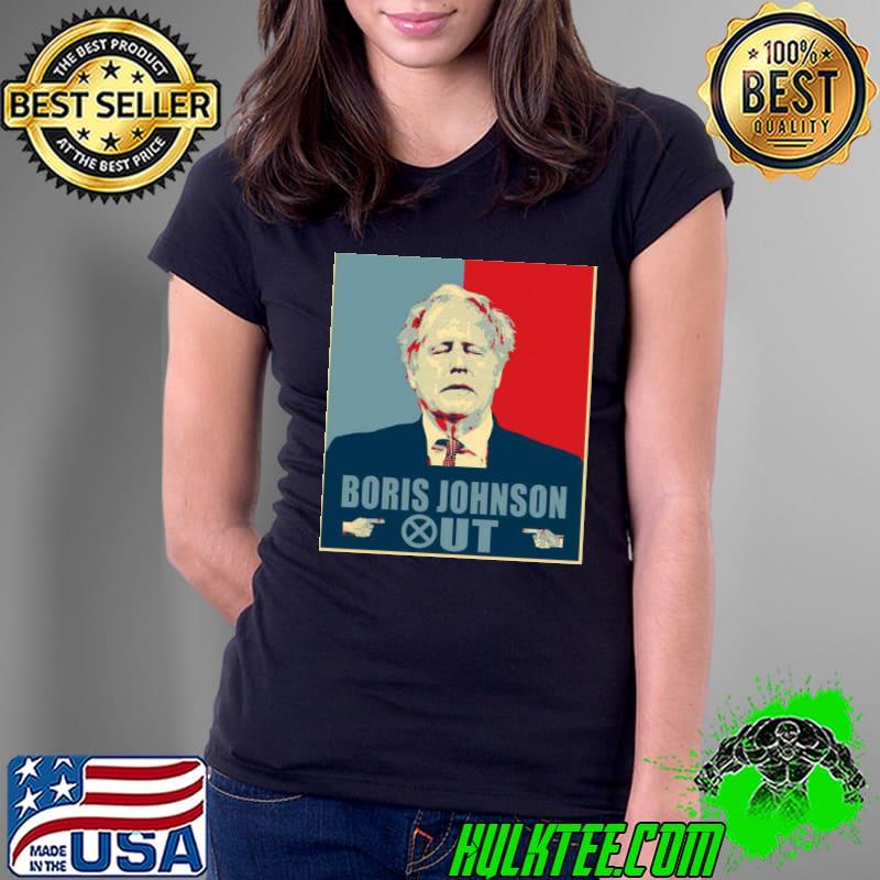 Boris johnson get out s retro art s Ladies Tee Boris johnson get out s retro art s Ladies Tee