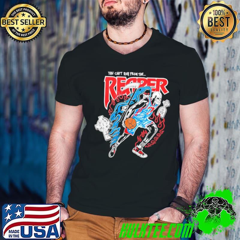 Brooklyn nets kevin durant reaper warren lotas style retro art shirt