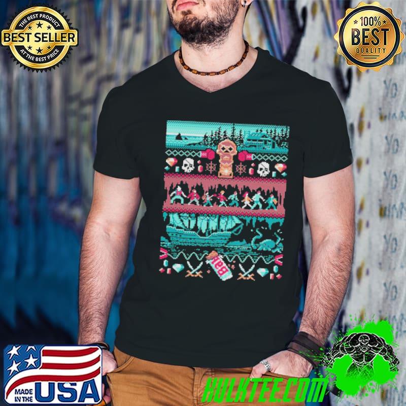 Christmas in the goondocks knit pattern ugly shirt