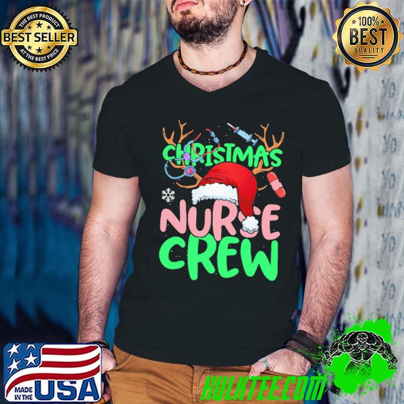 Christmas nurse crew practitioners funny rn lpn gift shirt