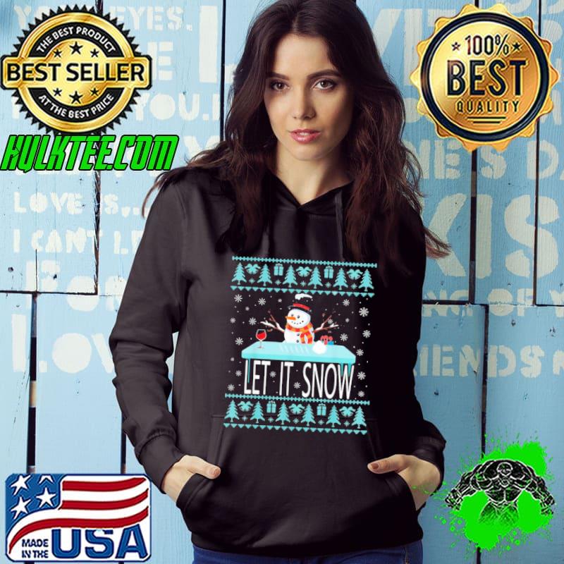 Cocaine snowman let it snow funny knit pattern ugly s Hoodie Cocaine snowman let it snow funny knit pattern ugly s Hoodie