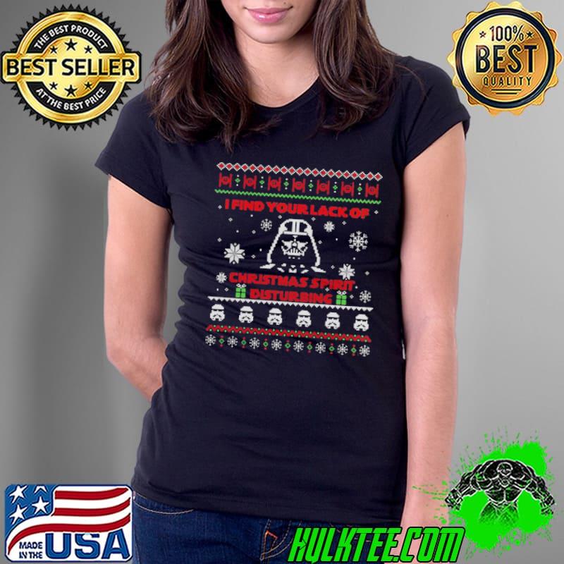 Darth holidays knit pattern ugly s Ladies Tee Darth holidays knit pattern ugly s Ladies Tee