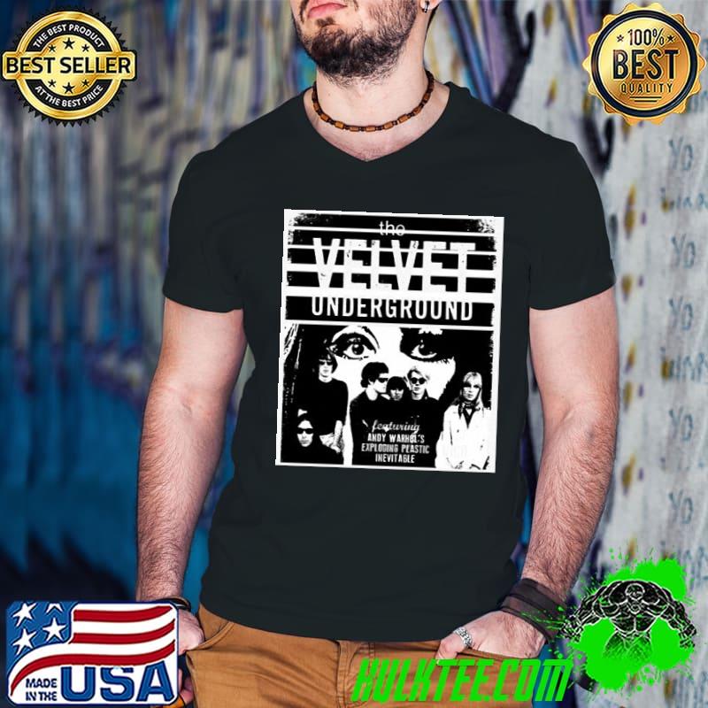Featuring andy warhol's exploding plastic inevitable the velvet underground band trending shirt