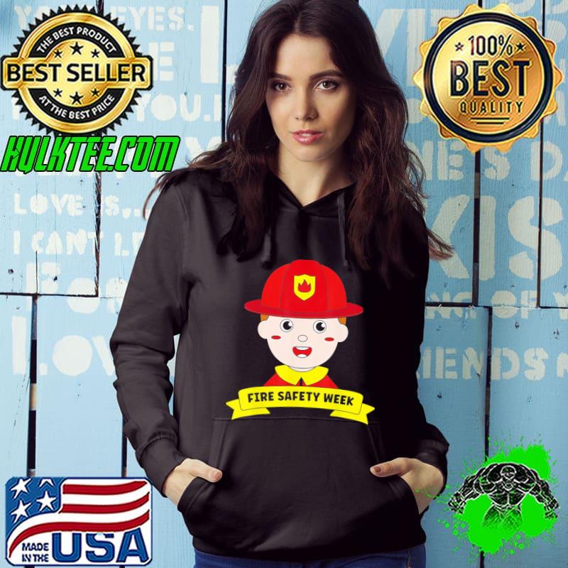 Fire safety week firefighter prevention fireman boy hero s Hoodie Fire safety week firefighter prevention fireman boy hero s Hoodie