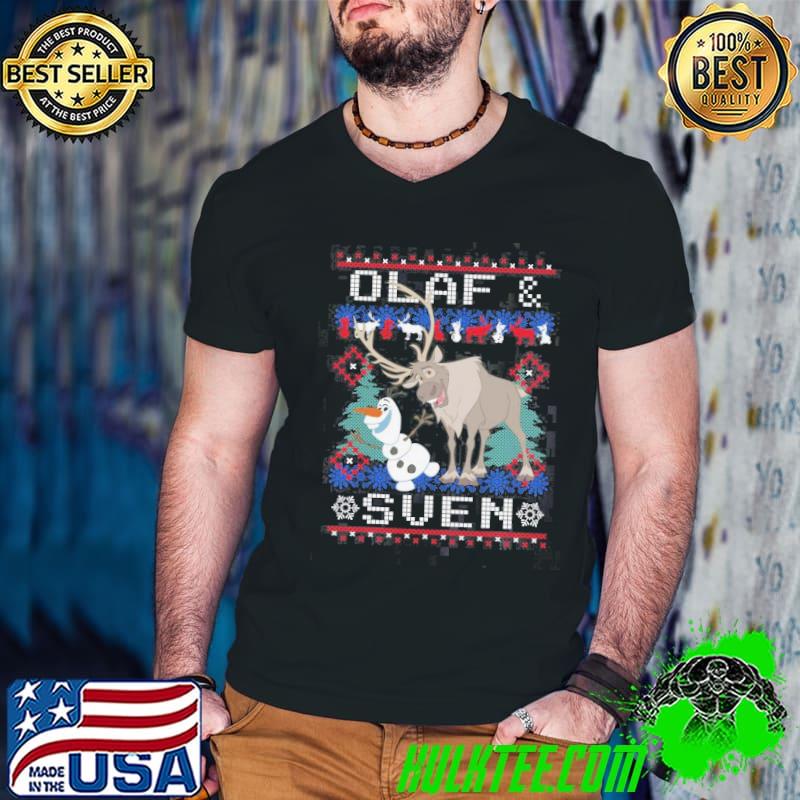 Frozen olaf sven ugly christmas shirt
