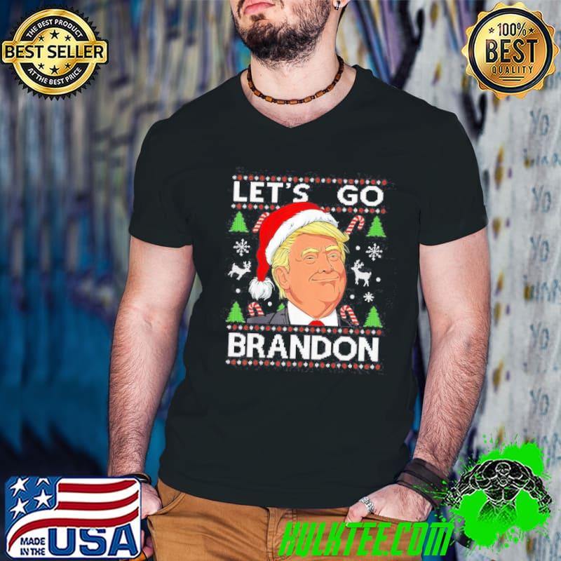 Funny let's go brandon Trump ugly christmas shirt Funny let's go brandon Trump ugly christmas shirt