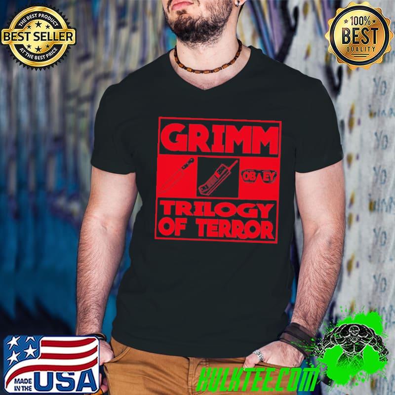 Grimm obbey trilogy of terror design shirt