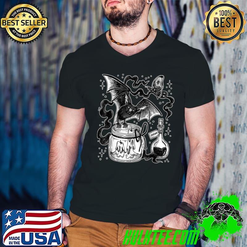 Halloween Bat Poison Candle Gothic T-Shirt