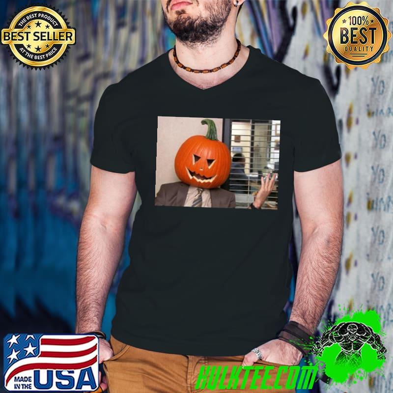 Halloween dwight funny dwight schrute with pumpkin shirt