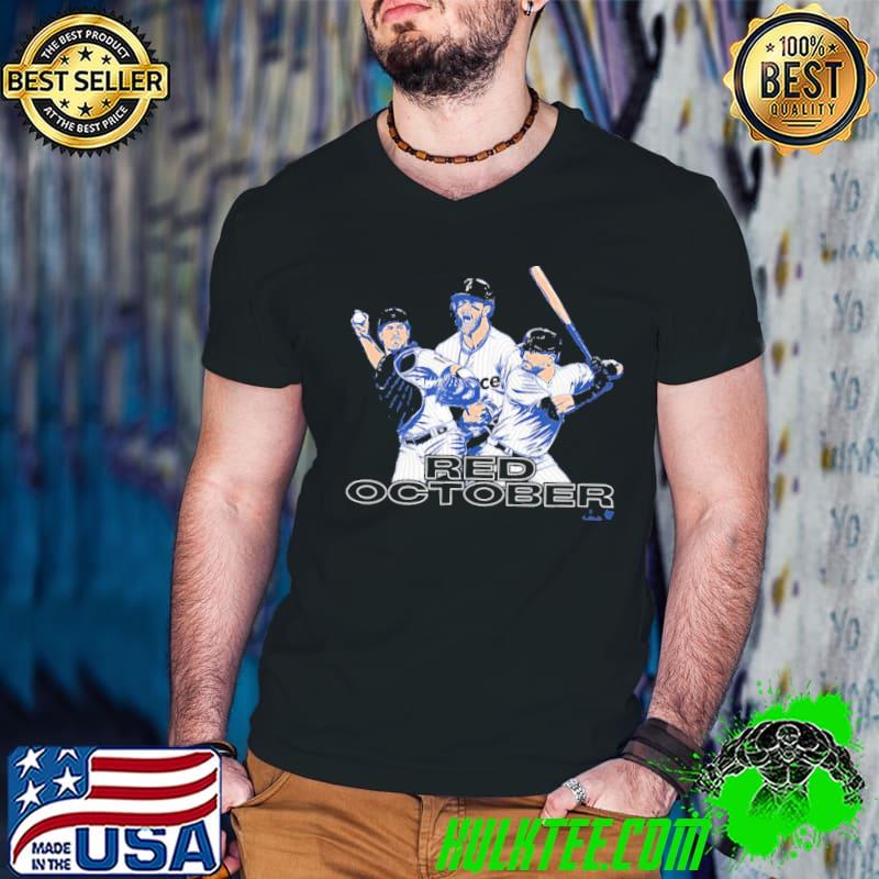 Harper schwarber and realmuto red october philly baseball shirt
