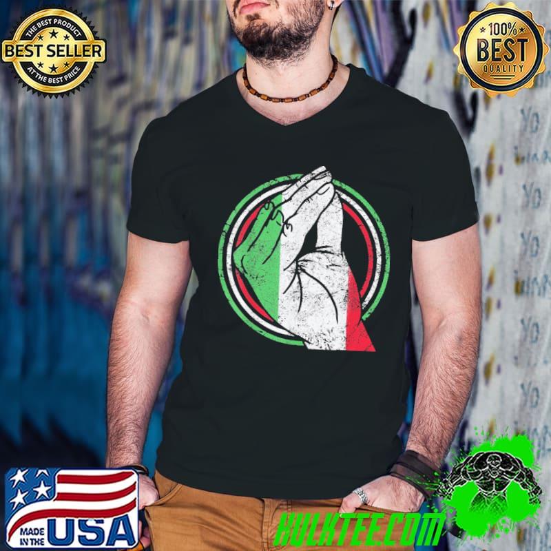Italy italian heart flag pround hand gesture shirt Italy italian heart flag pround hand gesture shirt