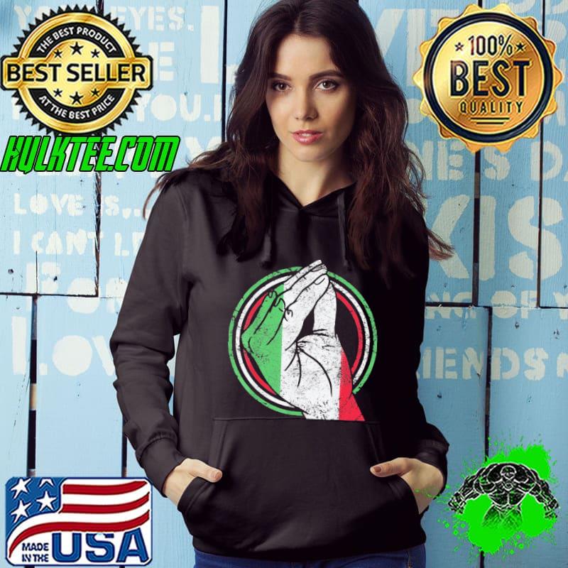 Italy italian heart flag pround hand gesture s Hoodie Italy italian heart flag pround hand gesture s Hoodie