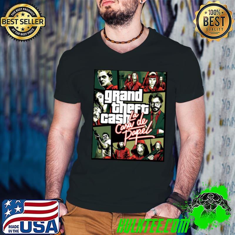 LA casa design inspired by grand theft auto shirt