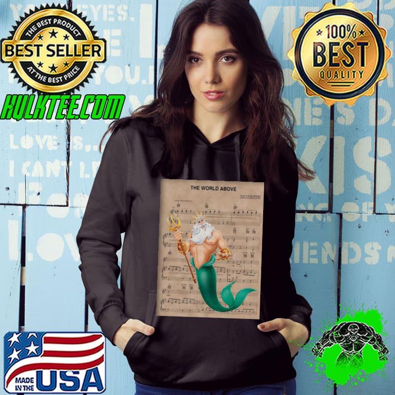 Little mermaid king triton world above sheet music art print s Hoodie Little mermaid king triton world above sheet music art print s Hoodie
