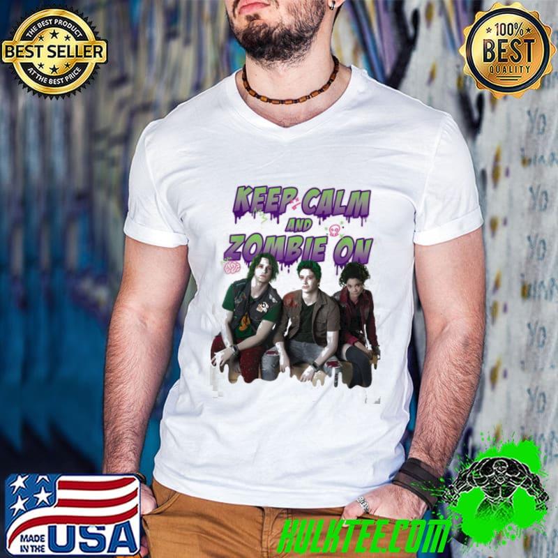 Movie zombies 2 keep calm and zombie on shirt