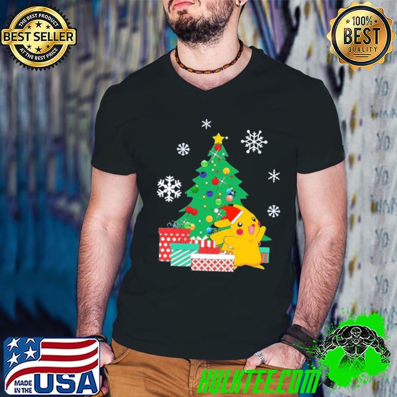 Pikachu Pokemon christmas tree kid's shirt