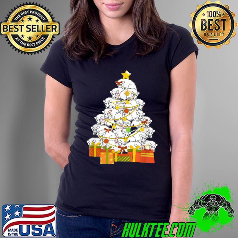 Possum Christmas Tree Gifts Ornament Decor Opossum T-Shirt Ladies Tee Possum Christmas Tree Gifts Ornament Decor Opossum T-Shirt Ladies Tee