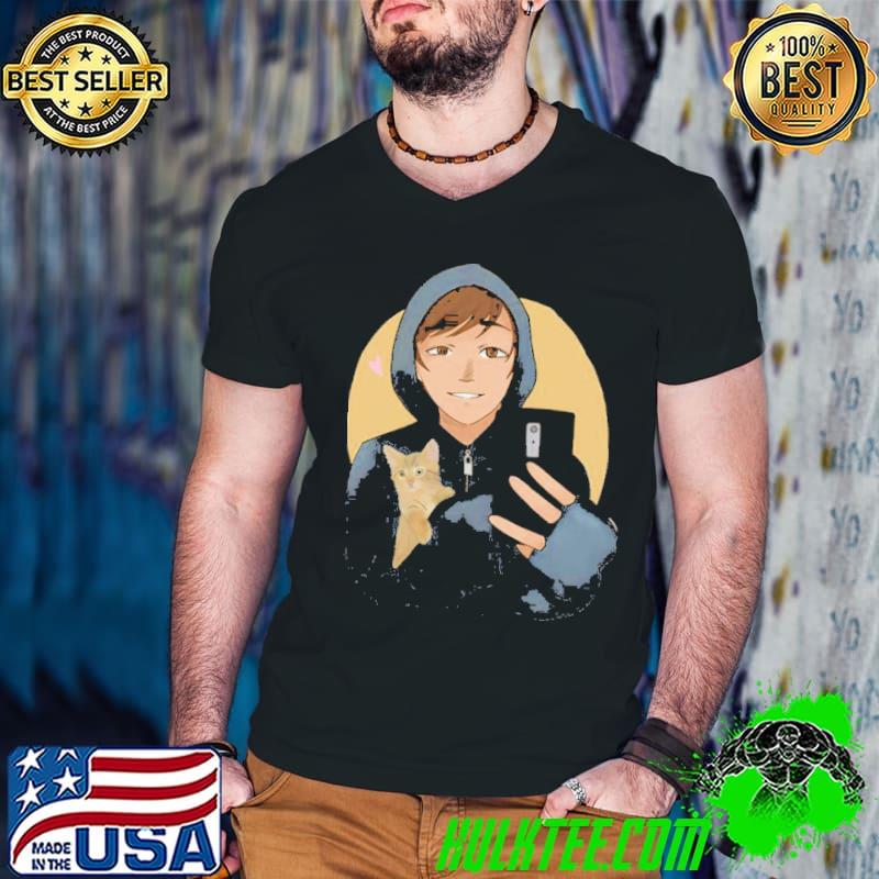 Quackity and his cute cat streamer shirt