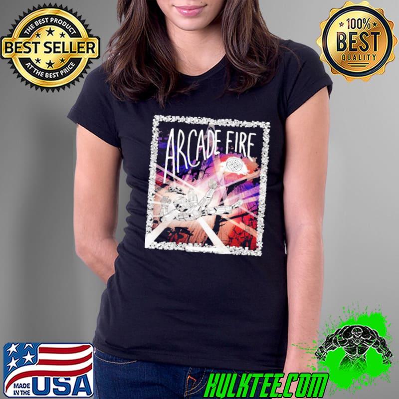 Retro rock song arcade fire retro music band s Ladies Tee Retro rock song arcade fire retro music band s Ladies Tee
