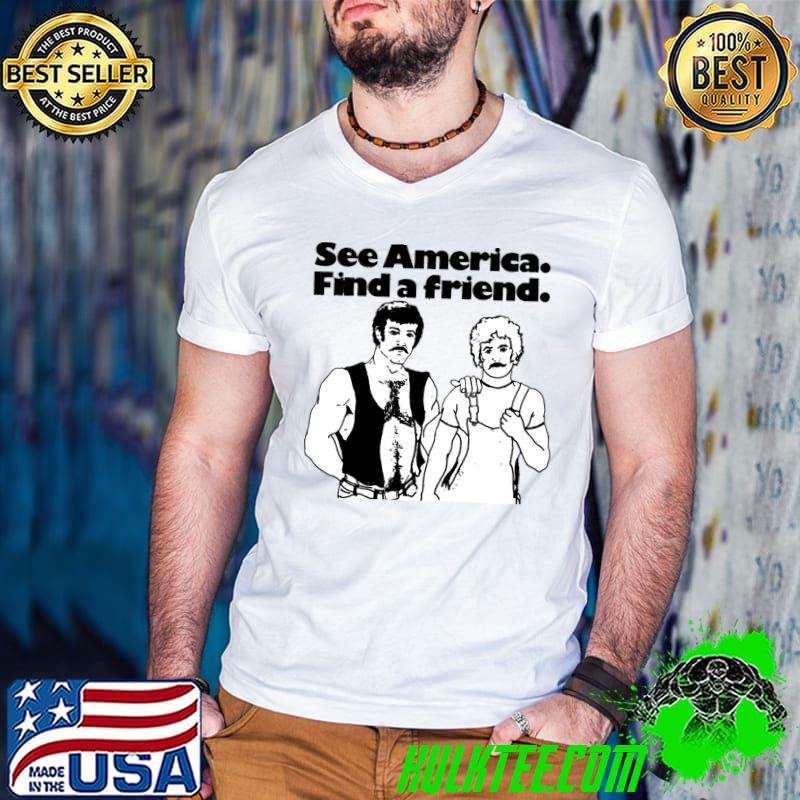 See America Find A Friend Lgbt Couple T-Shirt