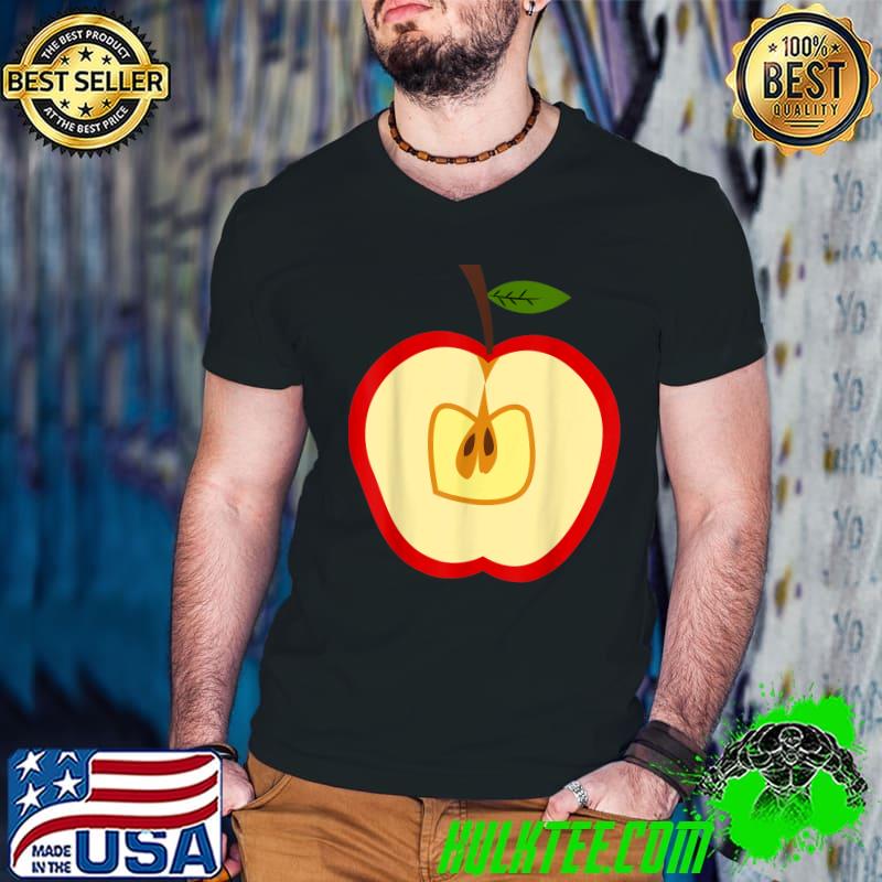 Sliced Apple Fruit Easy Halloween Costume T-Shirt