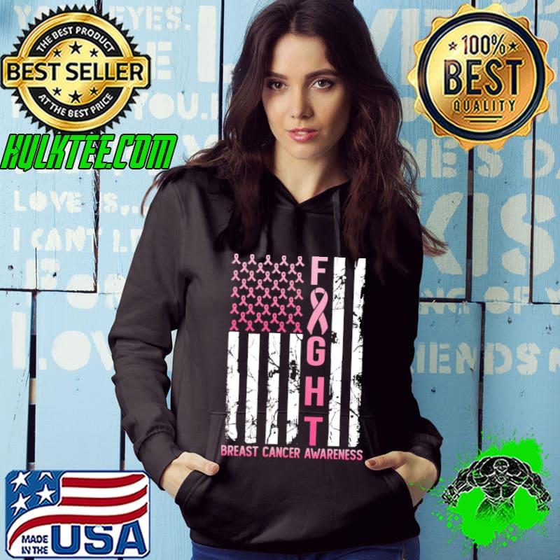 Usa pink flag breast cancer awareness month october s Hoodie Usa pink flag breast cancer awareness month october s Hoodie