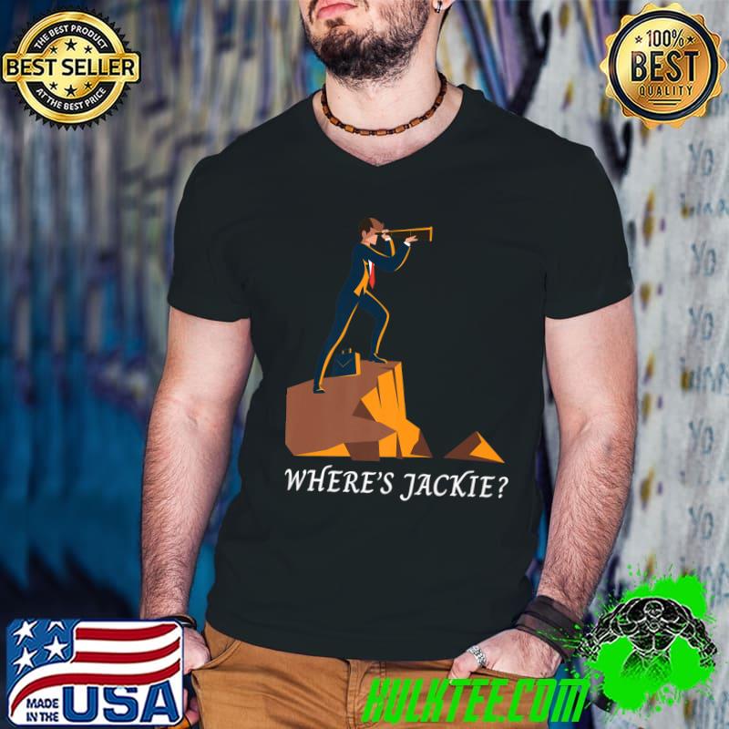 Where's Jackie Political Halloween Costume Binoculars T-Shirt