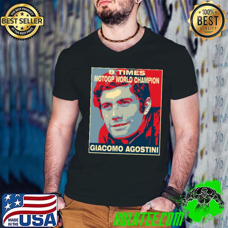 8 times motogp world champion giacomo agostinI classic shirt