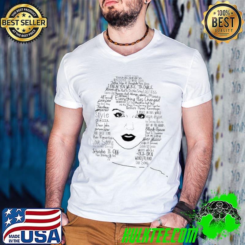 Aesthetic portrait 1989 albums songs quote shirt