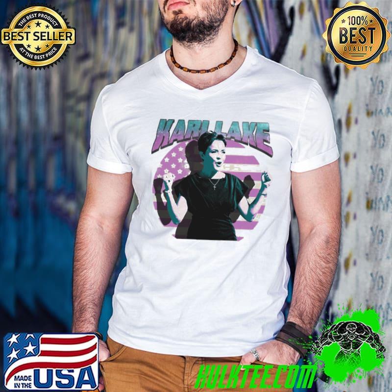 American flag design karI lake retro art shirt American flag design karI lake retro art shirt