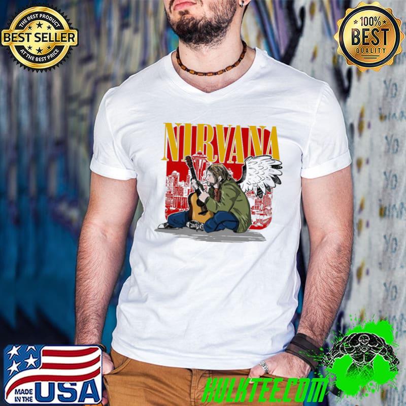 Animated the legend kurt cobain nirvana rest in peace shirt