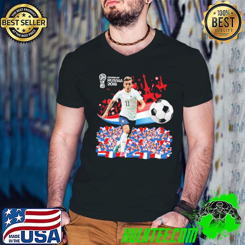Antoine griezmann at the world cup Russia 2018 classic shirt