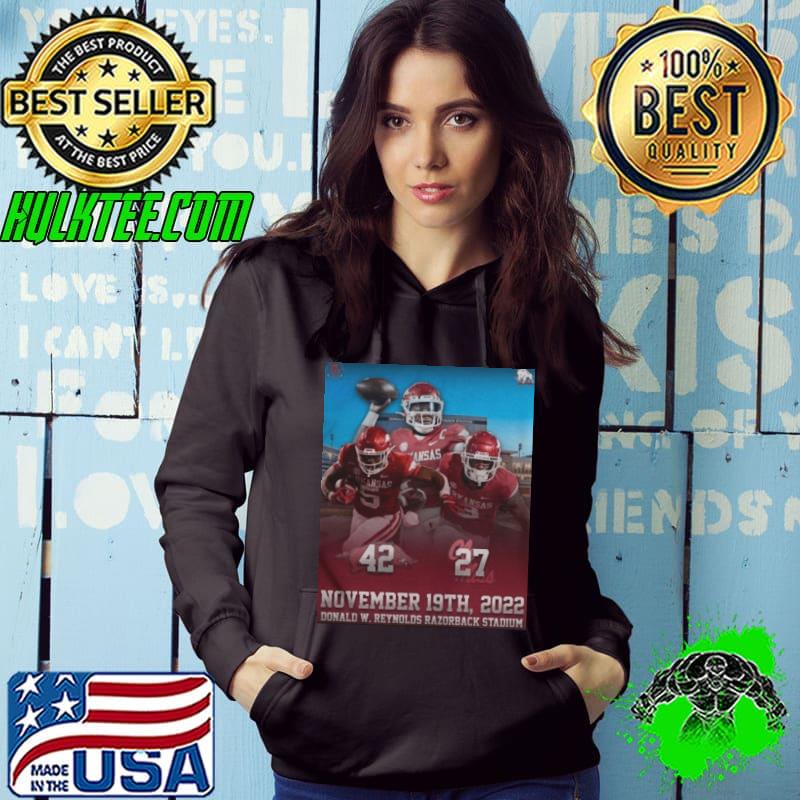 ArKansas razorbacks 42 27 ole miss Football 2022 matchup final score classic s Hoodie ArKansas razorbacks 42 27 ole miss Football 2022 matchup final score classic s Hoodie