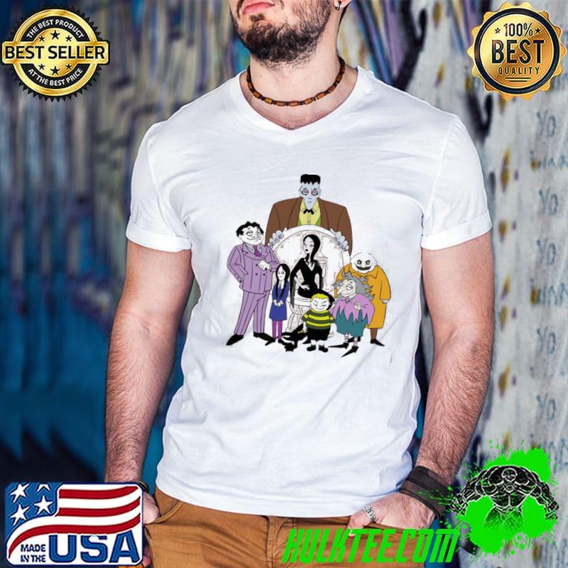 Art of the addams family is an cartoon comedy shirt