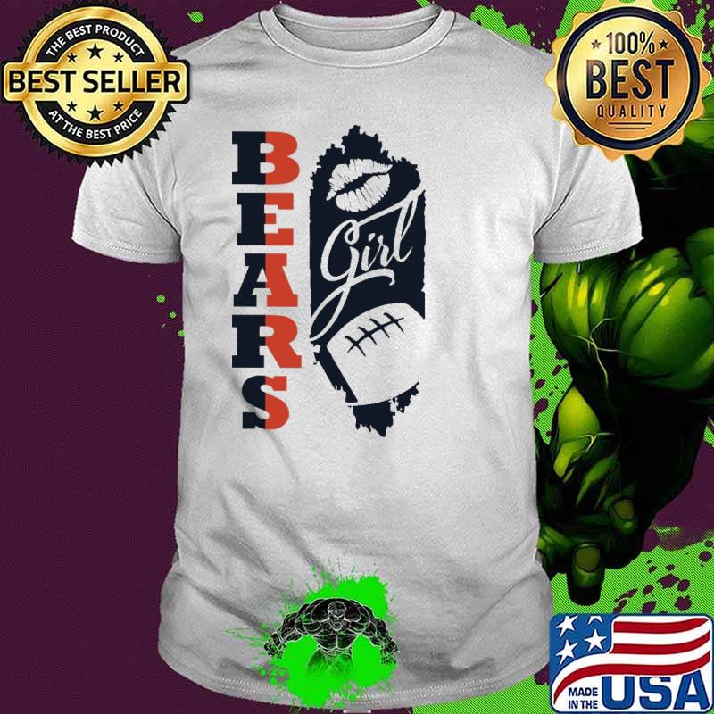 Bears Girl Lip Baseball Shirt