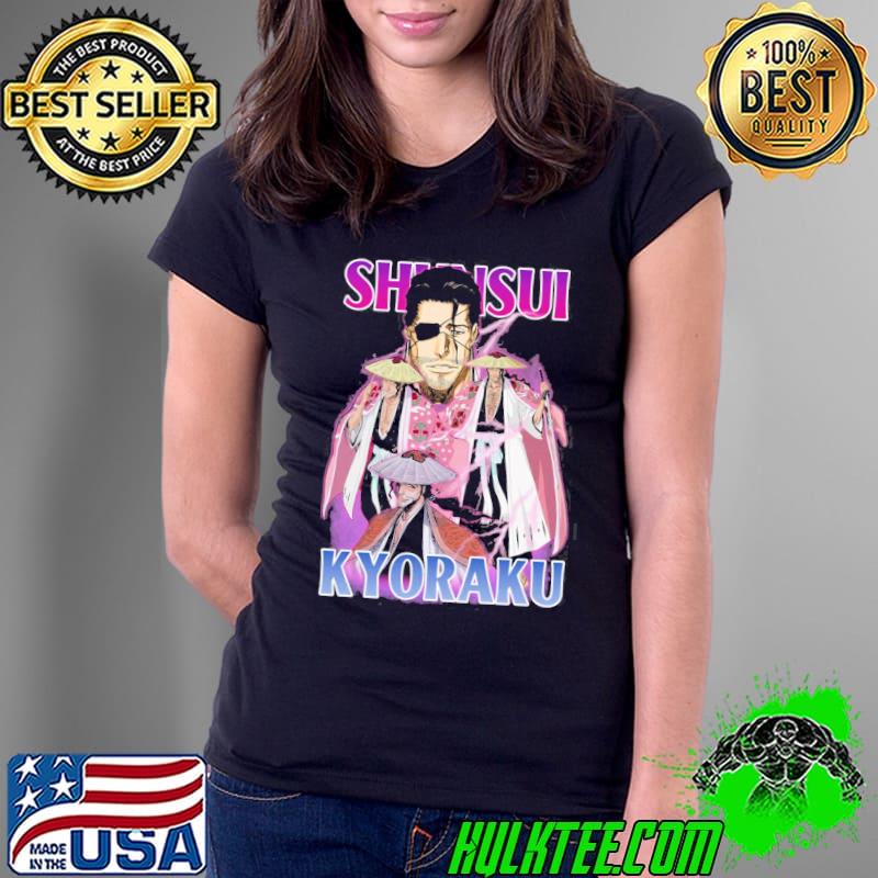 Bootleg anime shunsuI kyoraku bleach classic s Ladies Tee Bootleg anime shunsuI kyoraku bleach classic s Ladies Tee