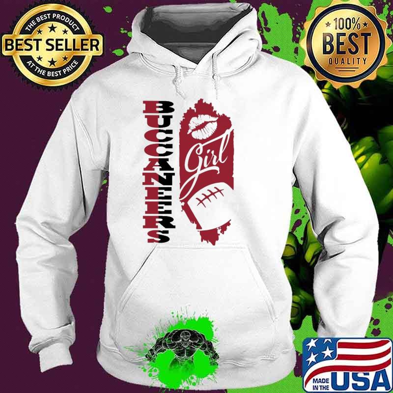 Buccaneers Girl Lip Baseball Shirt Hoodie Buccaneers Girl Lip Baseball Shirt Hoodie