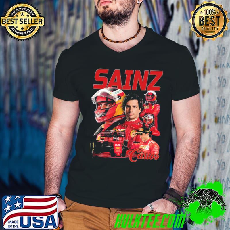 Carlos sainz flash 55 collage formula 1 classic shirt