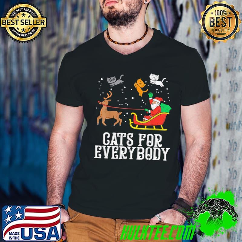 Cat For Everybody Santa Claus Christmas Shirt