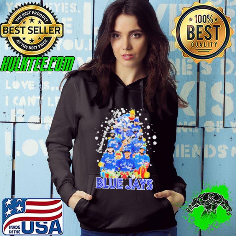Christmas with my toronto blue jays tree 2022 signatures s Hoodie Christmas with my toronto blue jays tree 2022 signatures s Hoodie